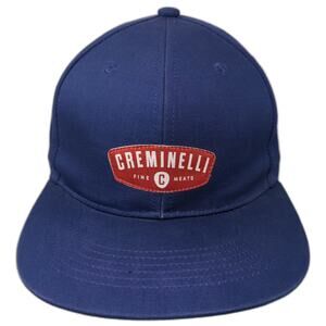 Discrete Creminelli Fine Meats Blue Red Hat One Size Baseball Cap Adjustable
